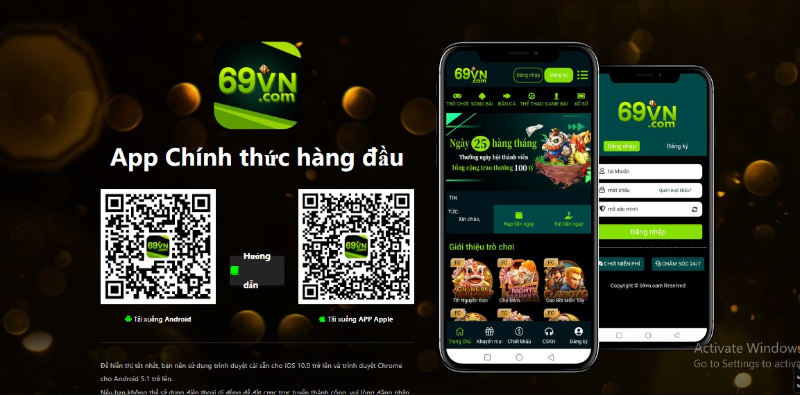 Tải App 69vn - Trải Nghiệm Thế Giới Cá Cược Trên Di Động